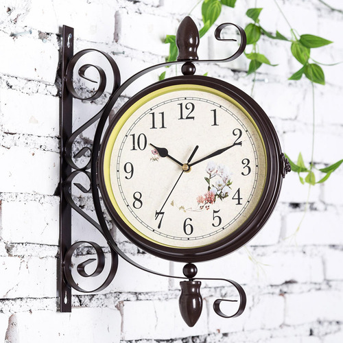 Reloj De Pared De Doble Cara De, Relojes Colgantes