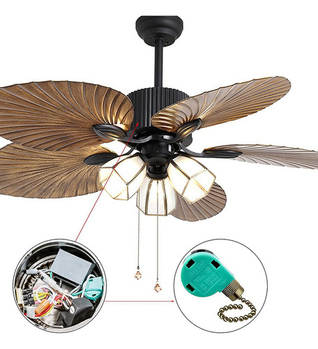 Interruptor De Ventilador De Techo Zing Ear Ze-268s6 F, 6 Un