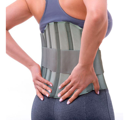 Faja Sacro Lumbar Elástica Ballenada Para Abdomen Y Espalda