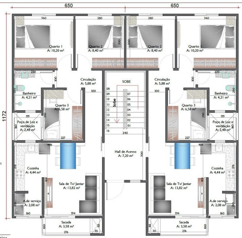 Imagem 4 de 5 de Apartamento Rio Branco Brusque - 135814