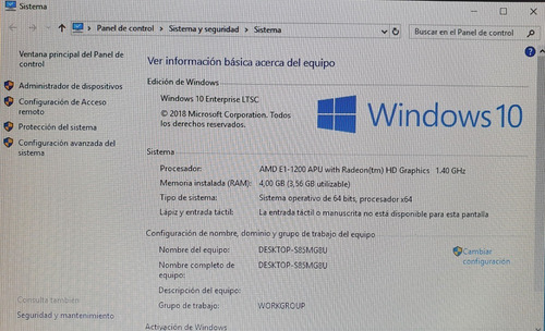 Pc All In One Compaq 18 2x1,4ghz 4gb 500gb Anda No Envio
