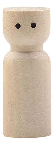 5 Figuras De Madera Sin Pintar 4,5 Cm X 1,8 Cm Departamento