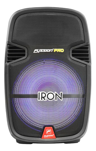 Bafle 15 Plg Fussion Pbs-1004 Iron Recargable Con Tripie Negro