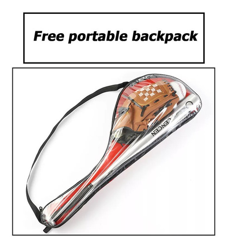 Imagen 4 de 5 de Kit De Beisebol Com Bolsa De Taco De Softbol De 25