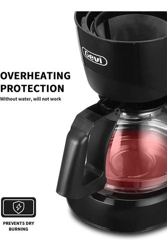 Cafetera Pequeña Gevi Para 4 Tazas, Cafetera Compacta, Wifi