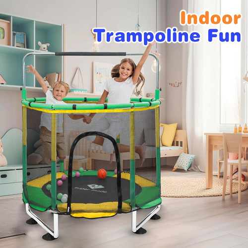 Trampolín Para Niños, Trampolín Ajustable De 5 Pies, Trampol