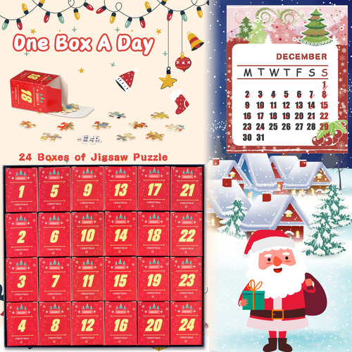 Calendario De Adviento 2024 Puzzle Navidad 1008 Piezas
