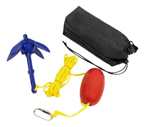 Anclaje Para Barco Plegable Compacto Con Cuerda Y Bolsa De