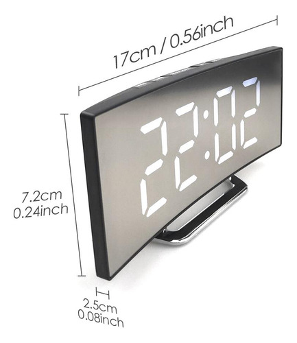 Reloj Despertador Con Pantalla Led, Reloj Despertador