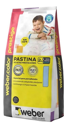 Pastina Weber Prestige X 5kg Negro Porcelanato