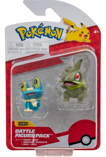 Froakie 4cm + Axew 5cm Pokemon Jazwares