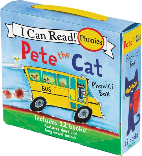 Pete The Cat: ¡diversión Fonética De 12 Libros! I Can Read