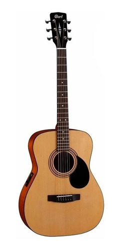 Imagen 1 de 2 de Guitarra Electroacústica Cort Standard AF510E para diestros open pore