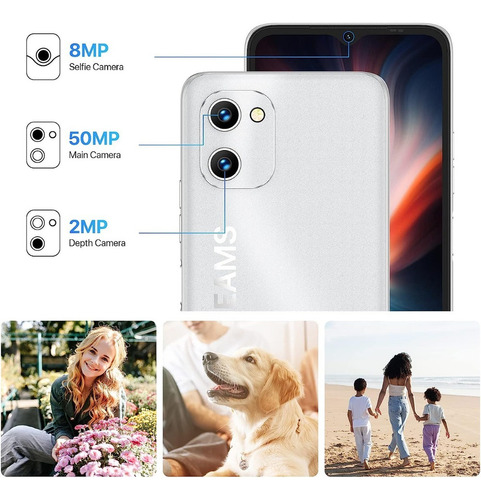 Umidigi G1 Max, Android12 Unlocked Cell Phones, Dual Sim 4g Lte Teléfono Inteligente, 6+128gb 256g Expandable, 6.52 Hd+, 5150mah