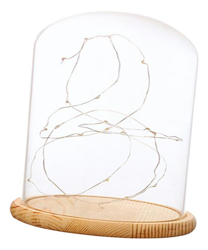 Glass Cloche Con Led Fairy Lights Mi Mi