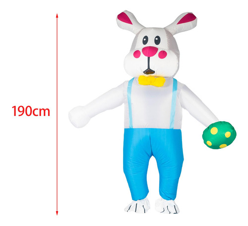 Disfraz De Conejo Inflable De Pascua Para Adultos Para