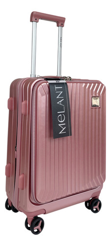 Valija Carry On Cabina Avion Equipaje De Mano 20 Rígida B101 Rosa Rayas