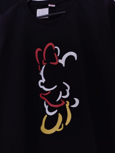 Set 3 Playeras Mickey Minnie Silueta
