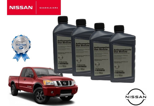 4 Litros De Anticongelante Original Nissan Titan 2007