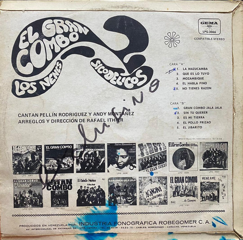Disco Lp - El Gran Combo / Los Nenes Sicodélicos (Usado)