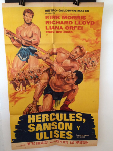 Afiche Original De Cine  -  Hercules Sanson Y Ulises