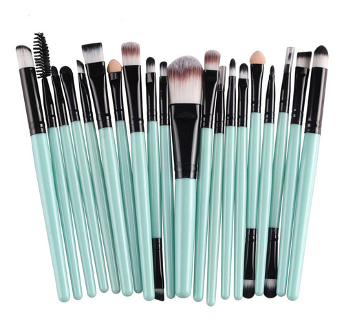 Juego De Maquillaje Kolight 20 Piezas Negro Y Verde