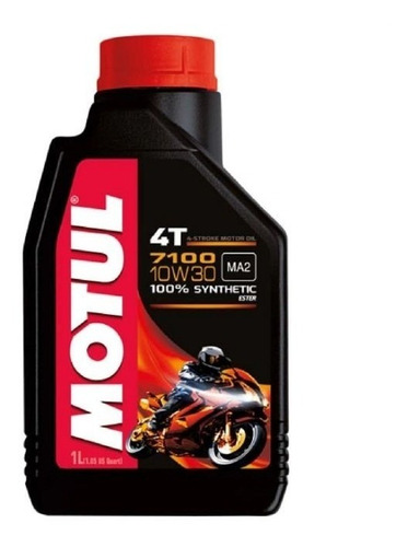 Imagen 1 de 3 de Aceite Para Moto Motul 7100 100% Sintético 10w30 Motocity