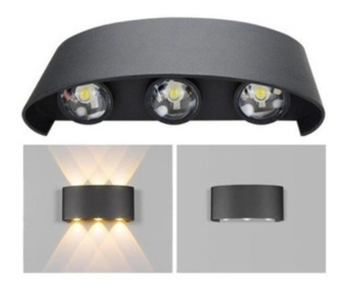 Lámpara Pared Led Decorativa 3 Focos