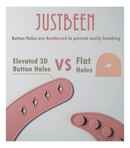 Justbeen Silicone Babs Babs De 2 Bpa Impermeable, Suave Y Un