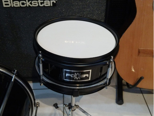Bateria Infantil Power M 3 Cuerpos Madera Platillo Soporte