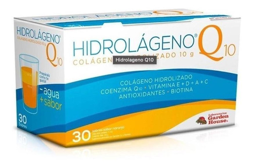 Hidrólageno Q10 Colágeno Hidrolizado 30 Sobres Enzima Q10