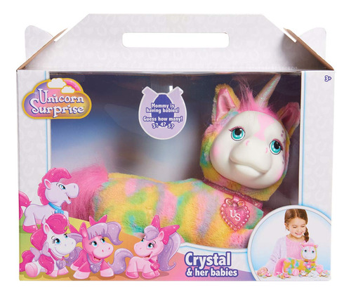 Unicorn Surprise 42495 12 Plush Crystal, Multicolor