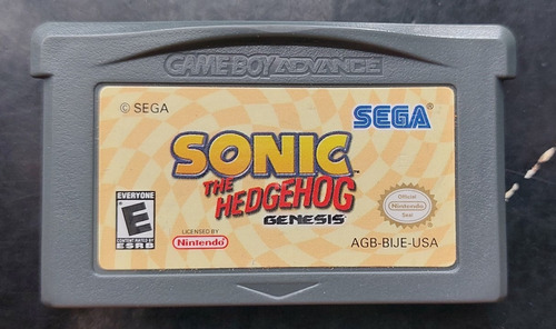 Juego Gba Sonic The Hedgehog Genesis
