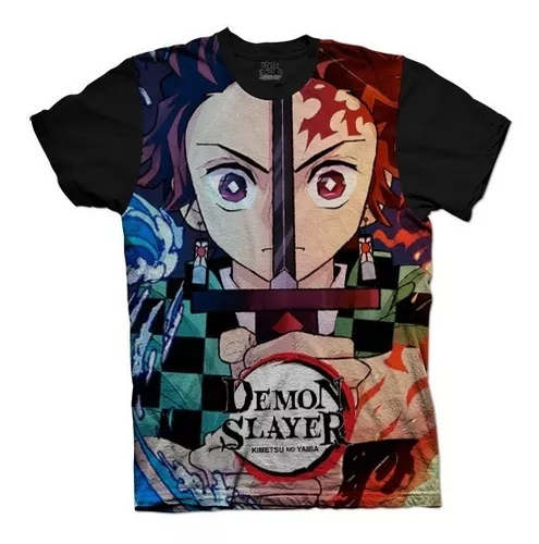 Camiseta Demon Slayer Rengoku - Hashira do fogo Bordada - Escorrega o Preço