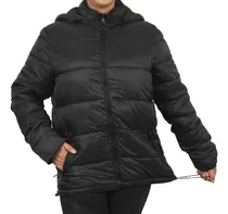 Comprar Campera Con Capucha Satori Brasil-españa Negro Mujer