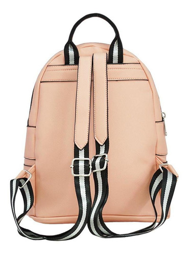 Imagen 2 de 10 de Mochila Amayra Mujer Simil Cuero Dama Urbana Combinada Pp