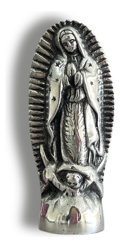 12 Pzs Virgen De Guadalupe De Bulto Mini De Pewter Recuerdos