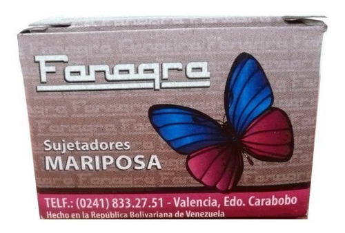 Clips Mariposa N*1   Pack De 6 