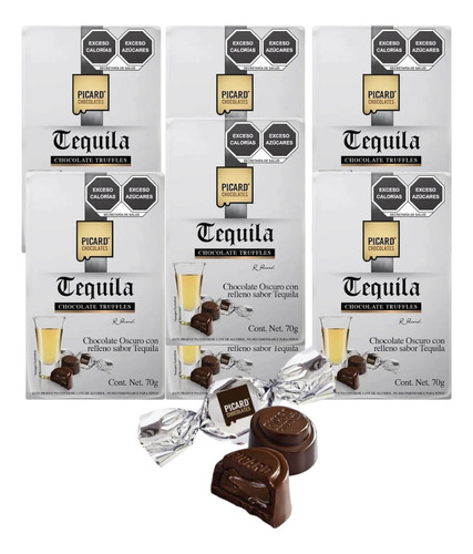 Chocolate Relleno Tequila 11 Pz De 70 G C/u Picard Truffle