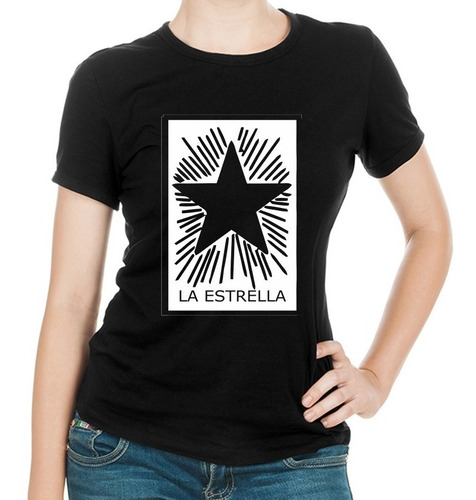 Fabulosa Playera De Loteria Mexicana La Estrella 