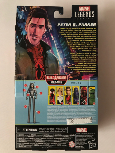 Peter Benjamin Parker Marvel Legends Spiderman Spiderverse (Usado)