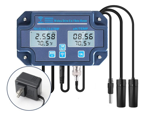 Medidor De Ph Multiparametro 6en1 Monitor En Linea Wifi