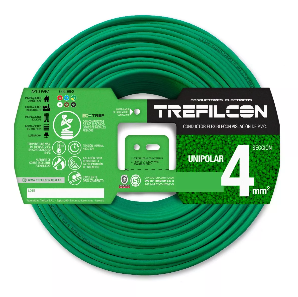 Segunda imagen para búsqueda de cable unipolar feplast 2.5mm por