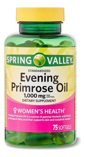 Evening Primrose Oil 1000 Mg Woman's Health 75 Softgels