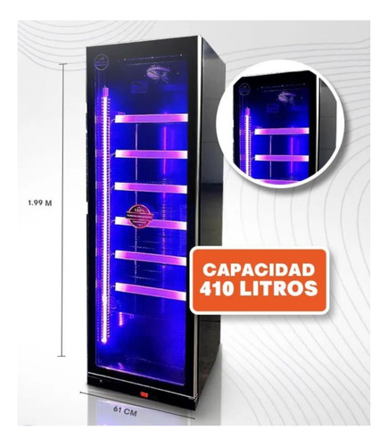 Nevera Exhibidora Vertical 410 Litros Marca Jaguar