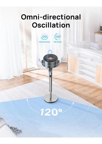 Ventilador De Pie Dreo, 120°+120°omni-direccional Oscilan...