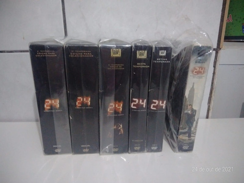 Coleção Completa Dvd Seriado 24 Horas 2,3,5,6,7,8 Temporadas (Usado)