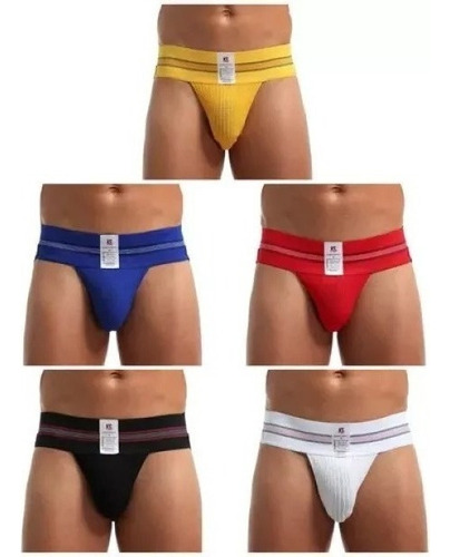 Kit Cuecas Calcinhas Masculinas Tanga Jockstrap 5 Piezas 