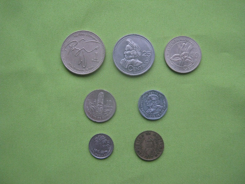 Guatemala Lote 7 Monedas  Diferentes 