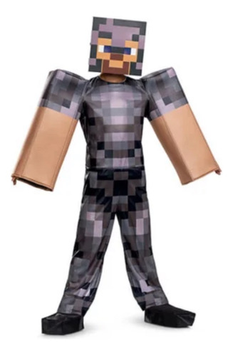 Disfraz De Steve Minecraft Clásico Para Niño